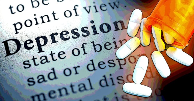depression with prescription pills