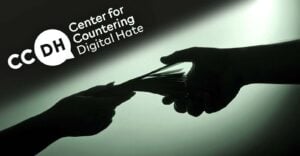 people exchanging money and CCDH logo