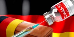 covid vaccine and germany flag