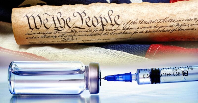 we the people and vaccine bottle