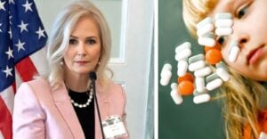 Watson and girl with a lot of pills