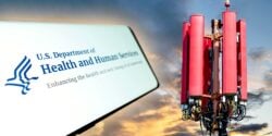 cell tower and hhs logo