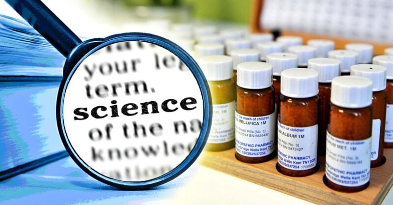 homeopathy and word "science"