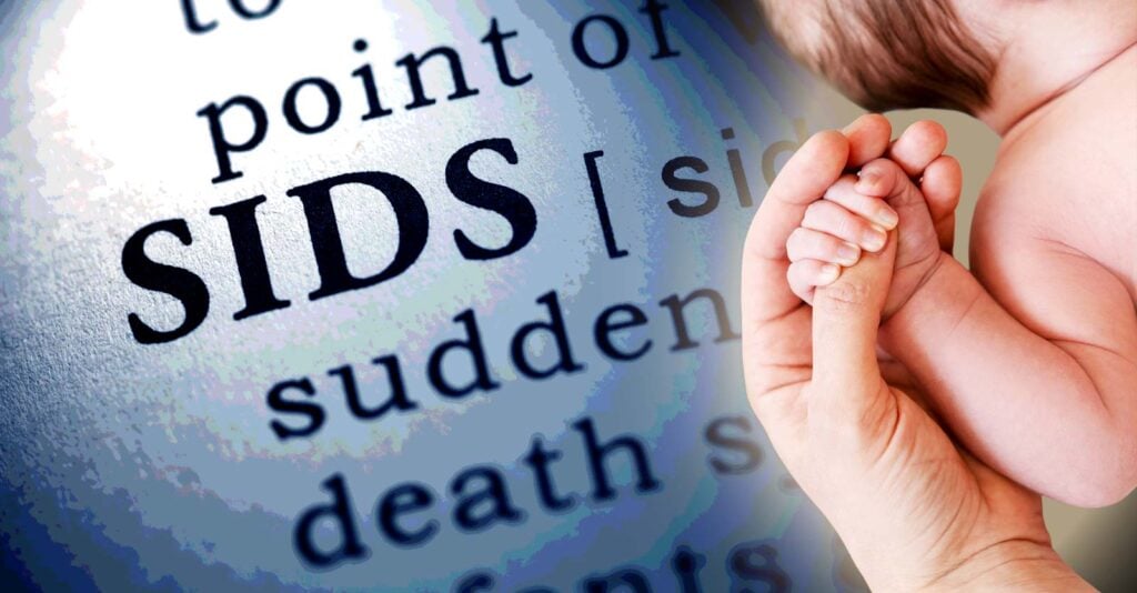 letters "sids" and baby