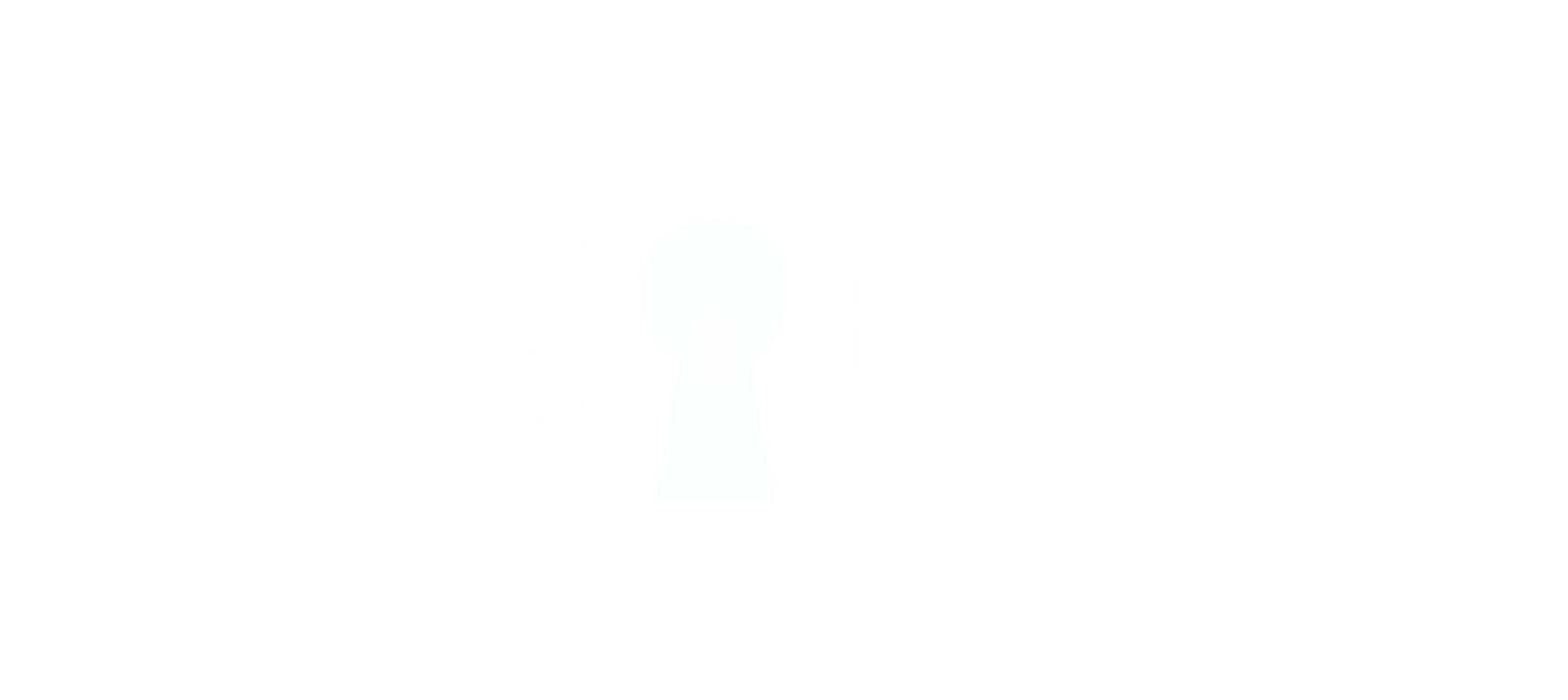 Text Insider with key hole shining light