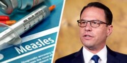 josh shapiro and word "measles"