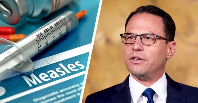 josh shapiro and word "measles"