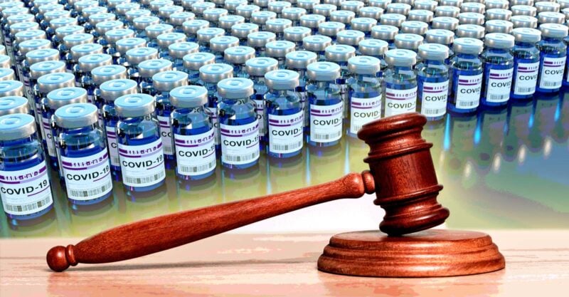 covid vaccines and gavel