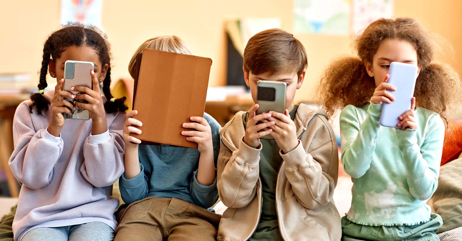 kids on screens