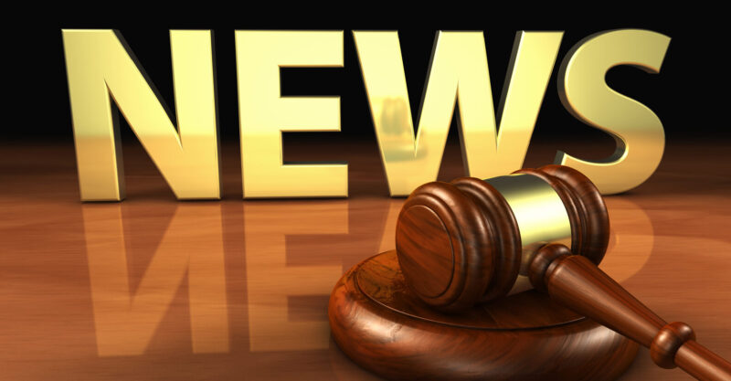 News with gavel on desk