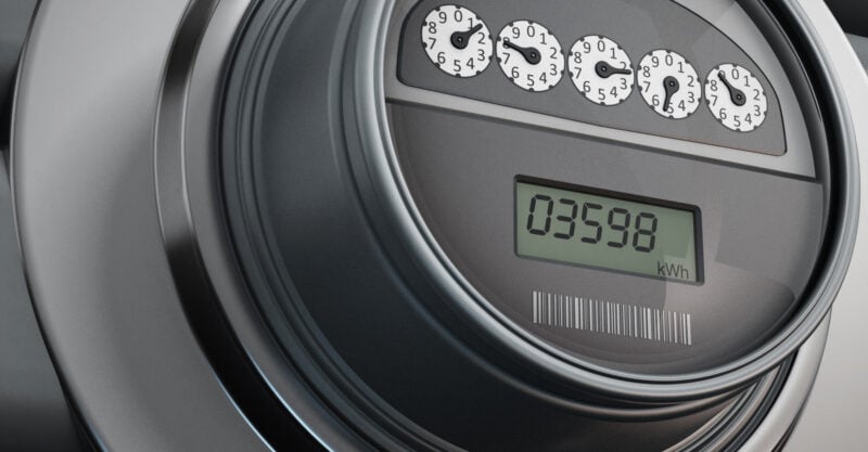 Photo of smart meter.