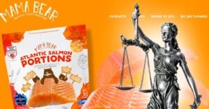 screenshot of mama bear website and lady justice