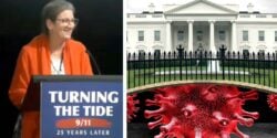 Mary Holland and white house and covid spike protein