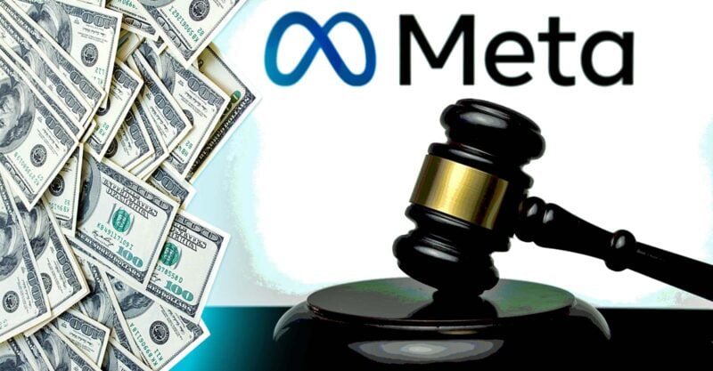 money and meta logo with gavel