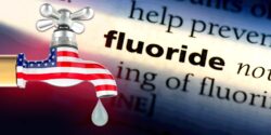 water faucet and word "fluoride"