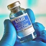 MMR vaccine bottle