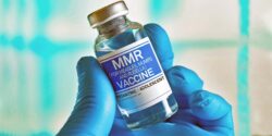 MMR vaccine bottle