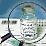 vaccine with words "for clinical trial"