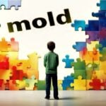 autism puzzles and word "mold"