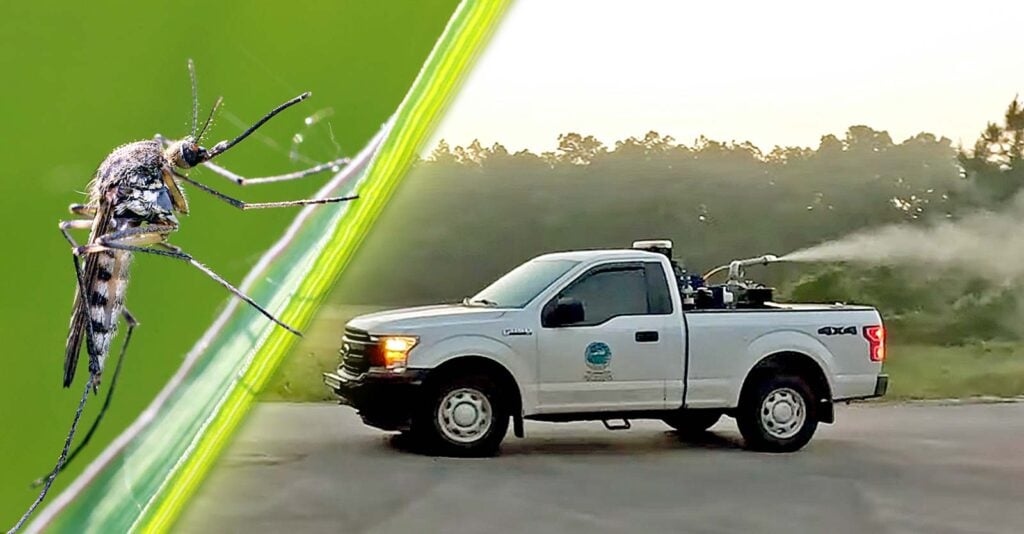 mosquito and truck spraying