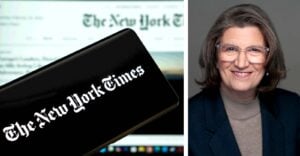new york times logo and mary holland