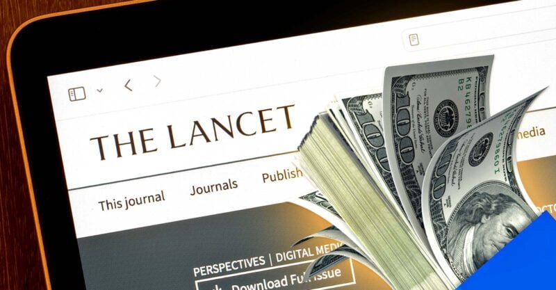 The Lancet website and money