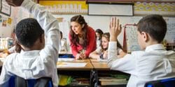 teacher and students