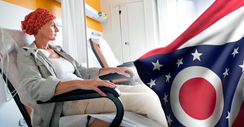cancer patient and ohio flag