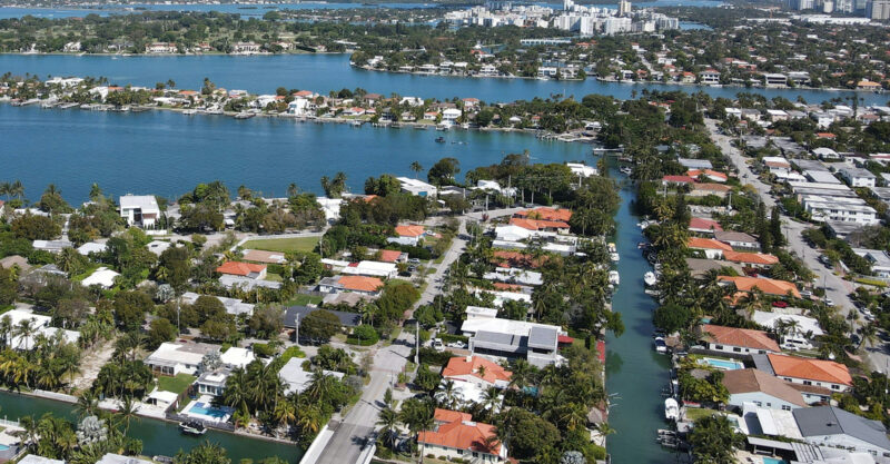 Ariel view of Miami-Dade county Florida
