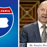 pennsylvania flag and doug mastriano