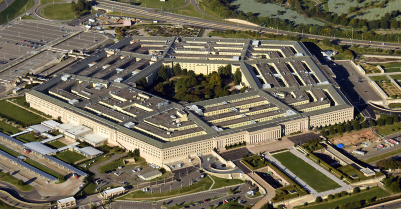 Photo of the Pentagon Building.
