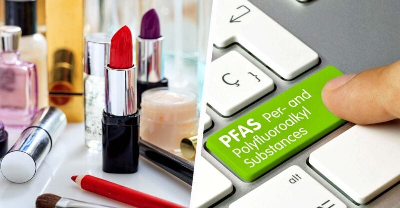 cosmetics and word "PFAS"