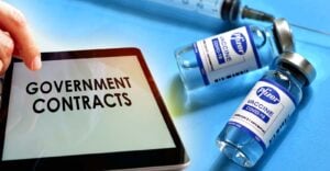 pfizer covid vaccine and words "government contracts"