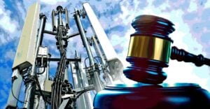 cell tower and gavel