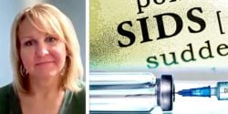 jennifer and letters "sids" with vaccine
