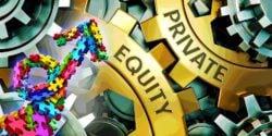 private equity and a puzzle arrow