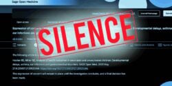 scientific article and silence stamp