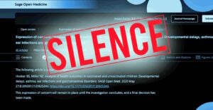 scientific article and silence stamp