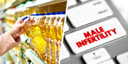 vegetable oil and keyword with words "male infertility"