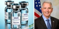 ralph abraham and mmr vaccine bottles