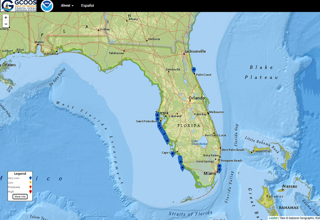 red tide map