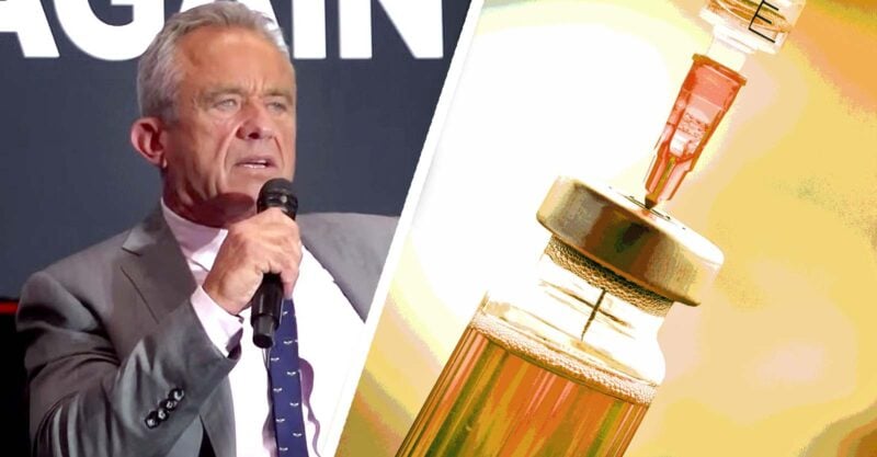 rfk jr and vaccine bottle