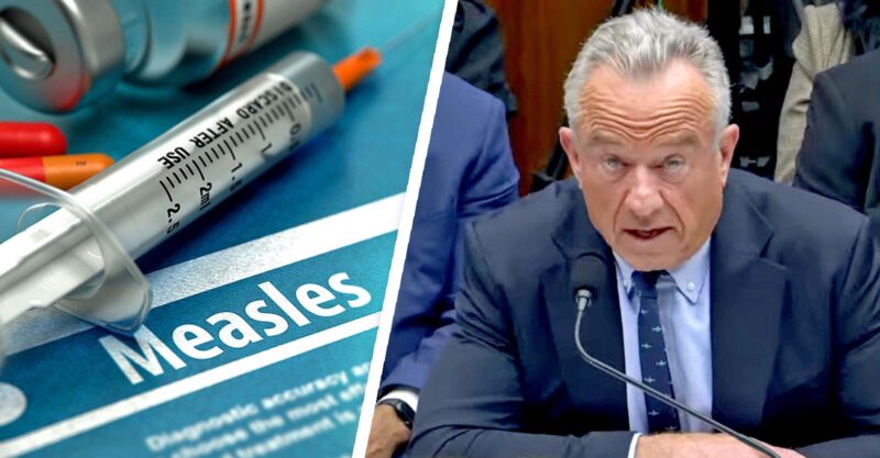 word "measles" and rfk jr. at hearing