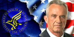 HHS logo and RFK Jr.