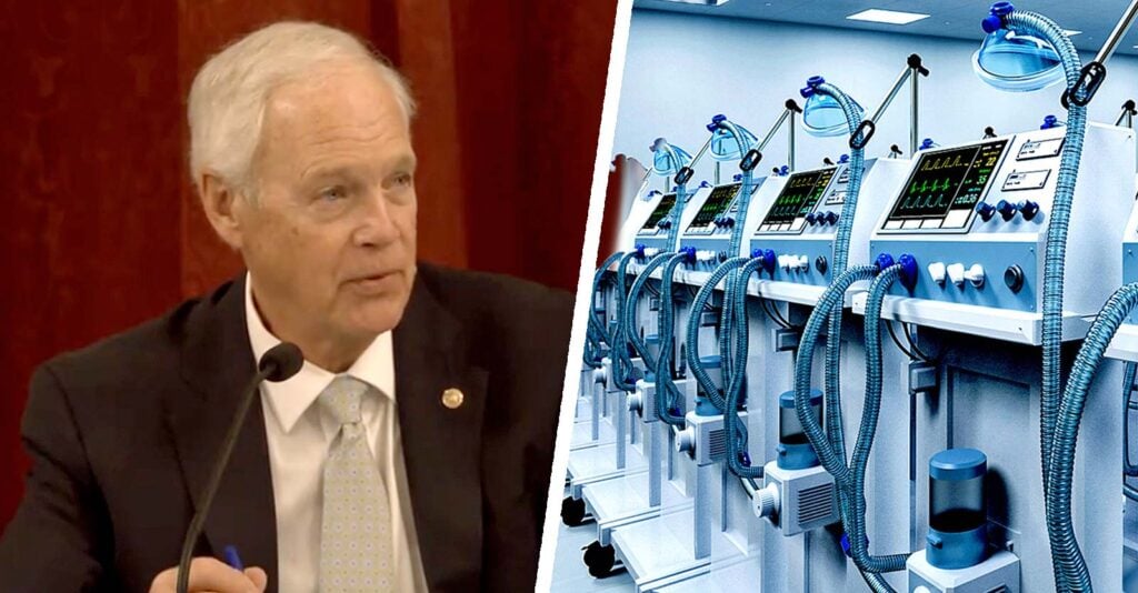 ron johnson and ventilators in hospital