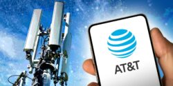 cell tower and AT&T logo