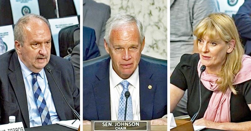 brian hooker, polly tommey and sen ron johnson