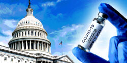 capitol building and covid vaccine