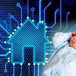 AI home and sleeping baby