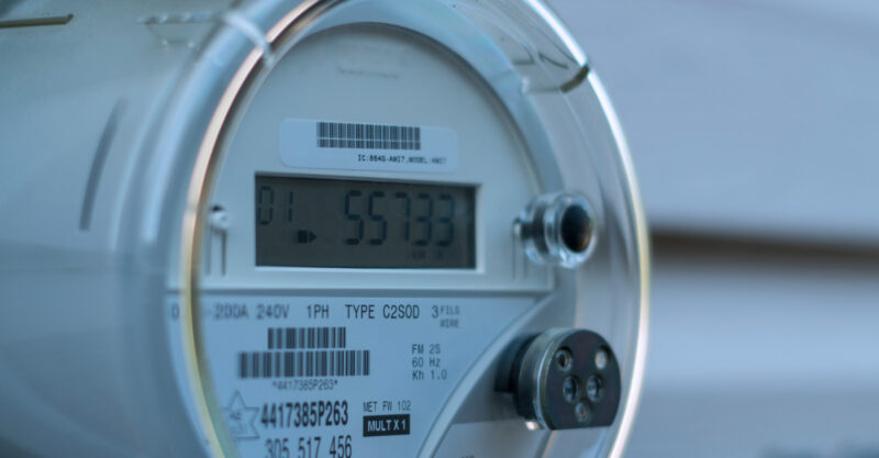 Image of Smart Meter on home.